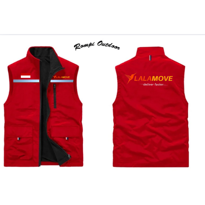 Rompi Ojol Driver Lalamove | Jaket Ojol Driver Lalamove Original