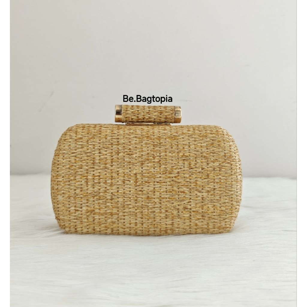 TAS PESTA MOTIF ANYAM TIKAR