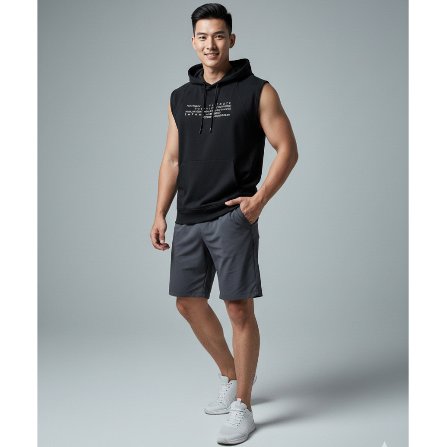 [HM-70] H*M Sport T-Shirt Hoodie Men | Kaos Olahraga Hoodie, Pria