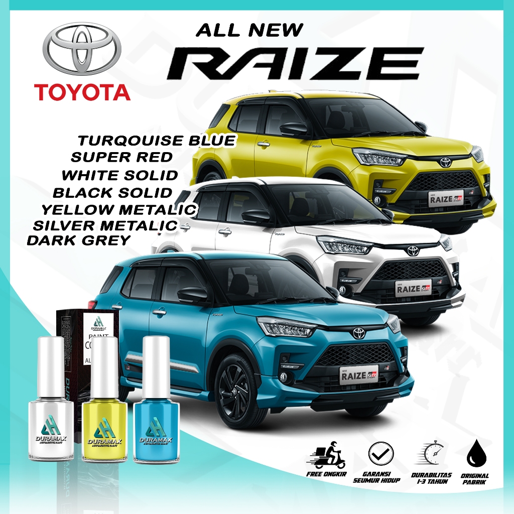Toyota RAIZE Cat Oles Penghilang Baret Mobil Lecet Gores - ALL COLORS - SUPER RED