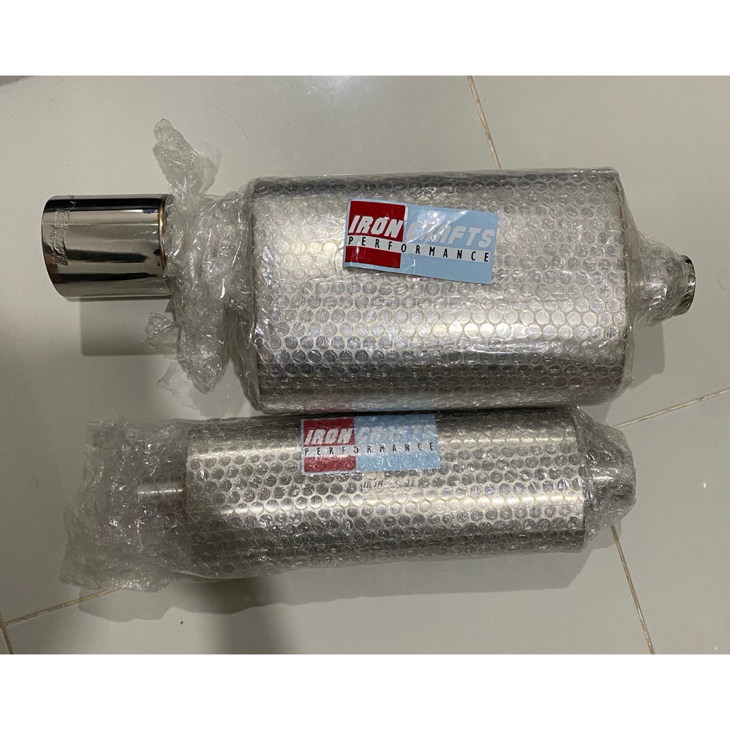 Ironcrafts Silent L muffler & Ironcrafts Oval S Resonator