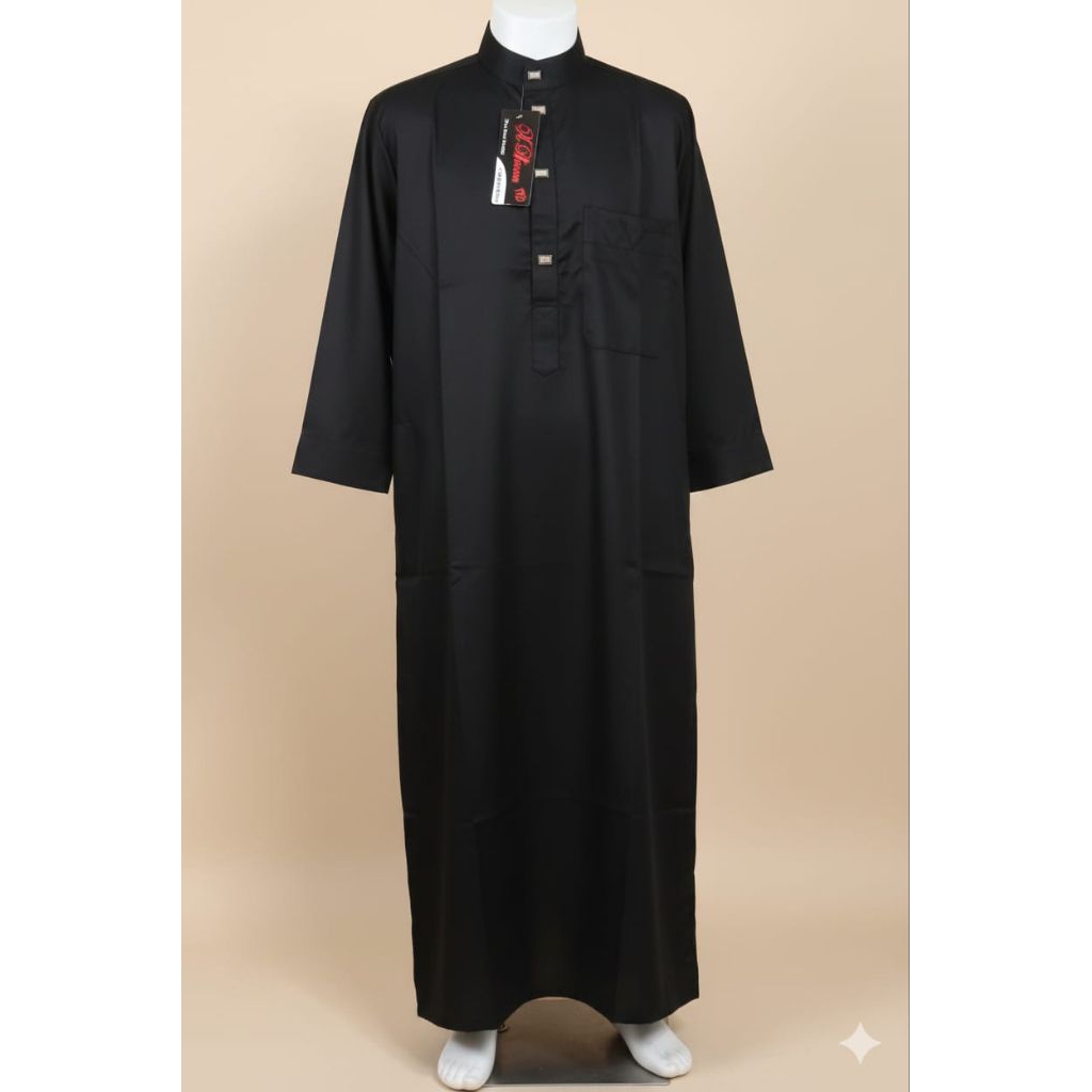 TERBARU JUBAH ANAK LAKI LAKI KHUSUS HITAM PUTIH AL DIRHAM USIA 4 TAHUN - 15