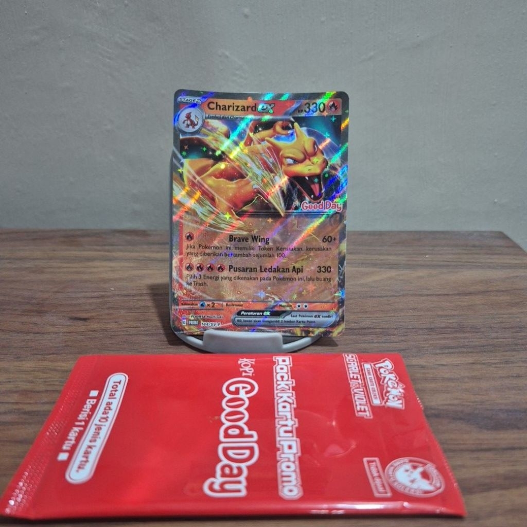 Charizard EX X Good Day Pokemon Trading Card