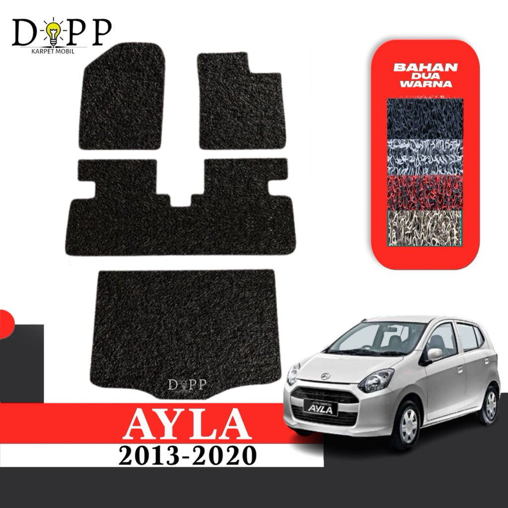Karpet Mobil Ayla / Karpet Mobil Mie Bihun Daihatsu Ayla 2013-2020 Bahan Premium