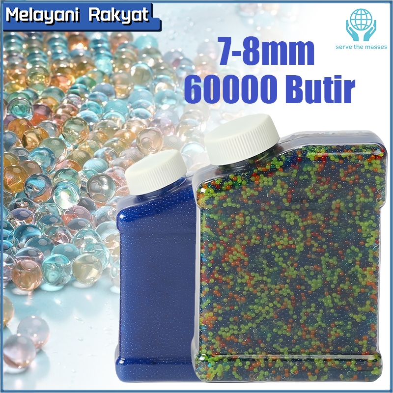 7-8mm Peluru Water Gel Ball Water Gel 60000 Water Gel Blaster Balls