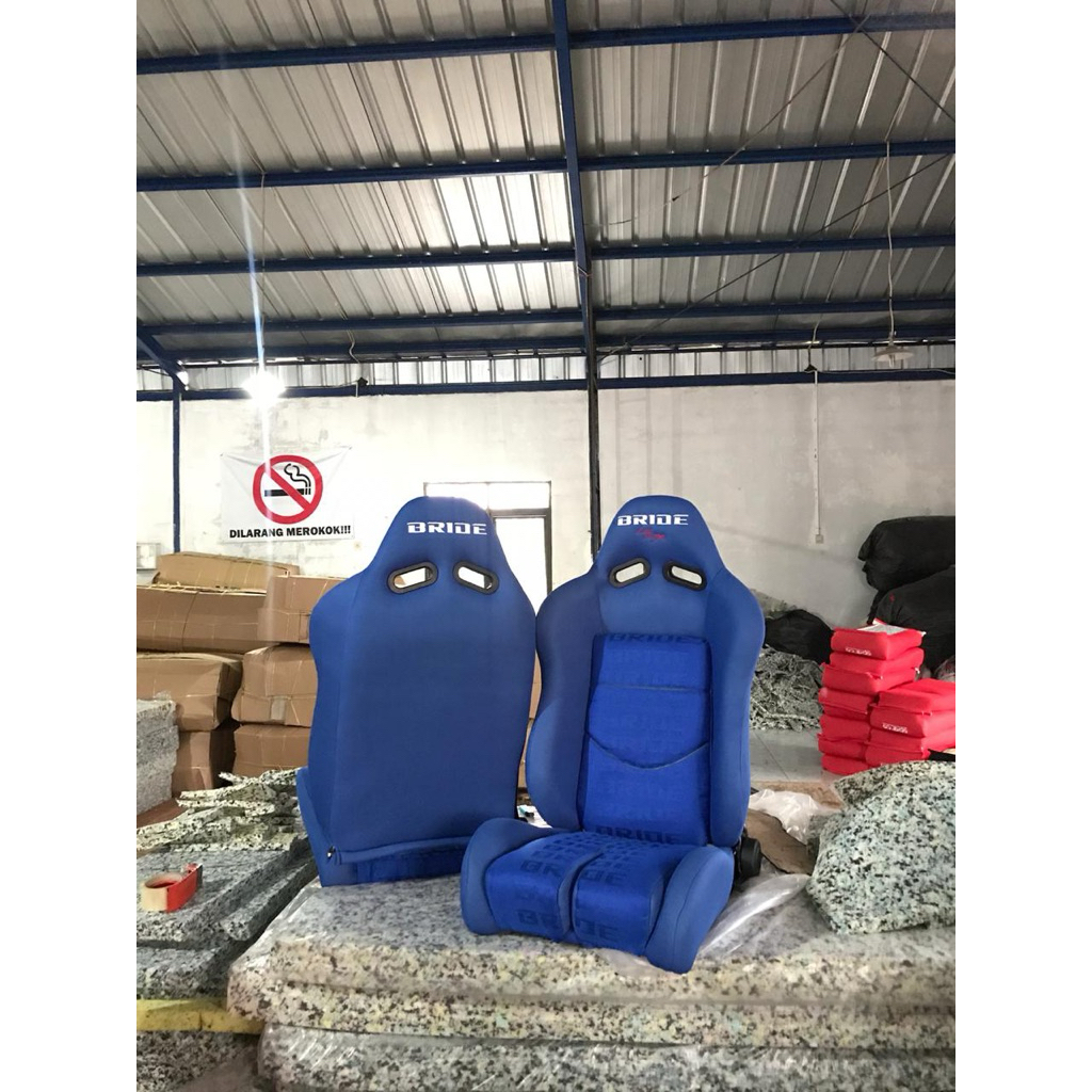 jok mobil racing bride lowmax biru gradasi biru/jok mobil balap universal