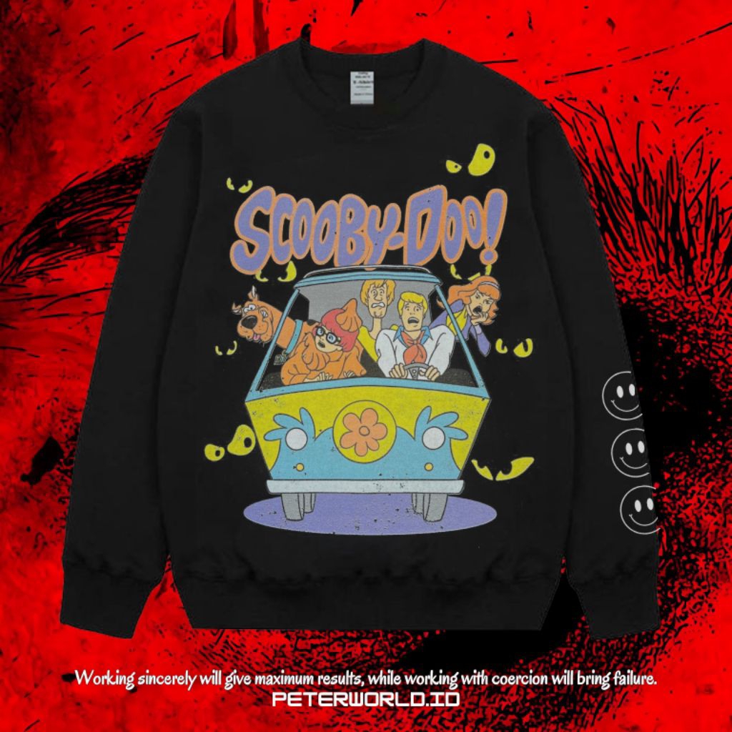Peterworld "Scooby Doo" Crewneck | Hoodie | Jaket | Sweater Crewneck Scooby Doo Original Premium Vin