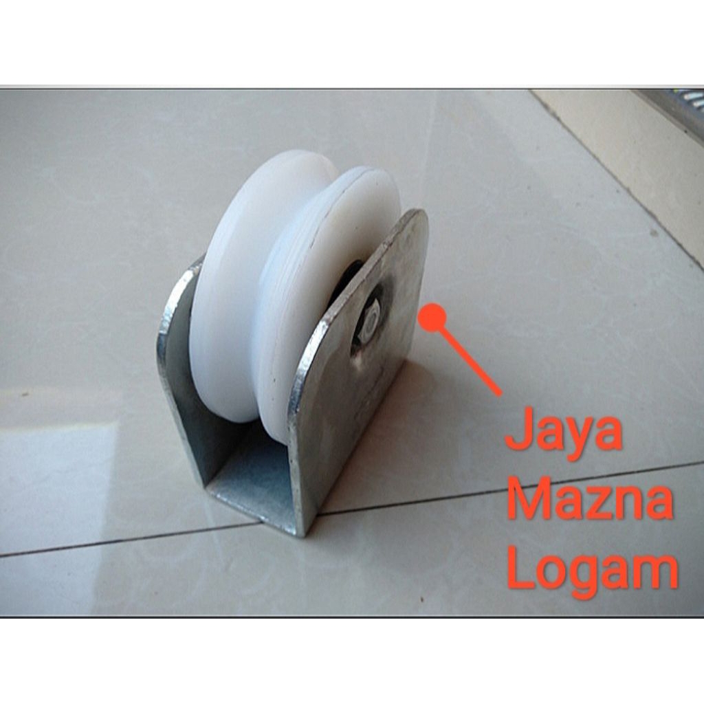 nilon roda pagar besi 7cm bulet U