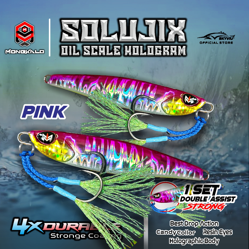Mongkalo Solujix Minyak noGID noMotif Candy 7 Pink