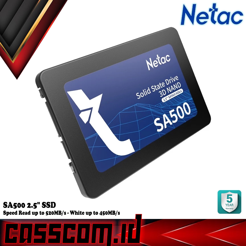 SSD Netac SA500 512GB 2.5" SATA III 3D NAND