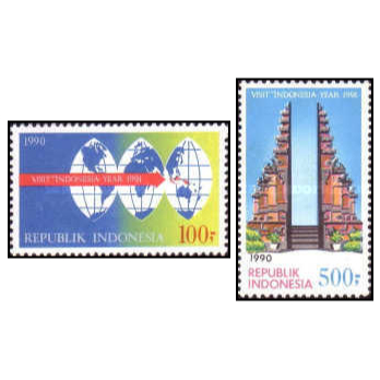 Perangko Filateli - Indonesia 01.05.1990 Visit Indonesia Year 1991