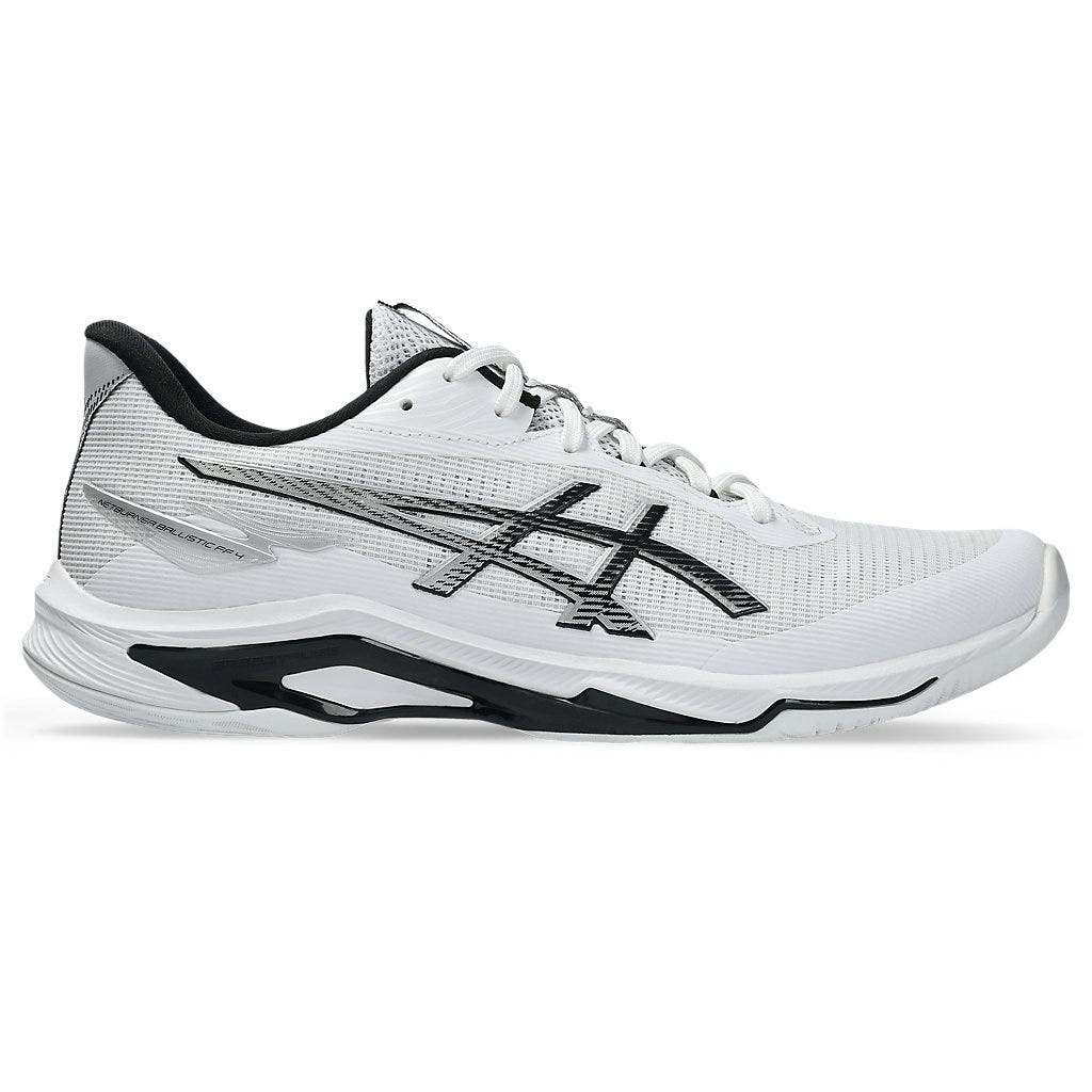 Sepatu Olahraga Tenis Voli Asics Netburner Ballistic FF 4 White Black Men’s