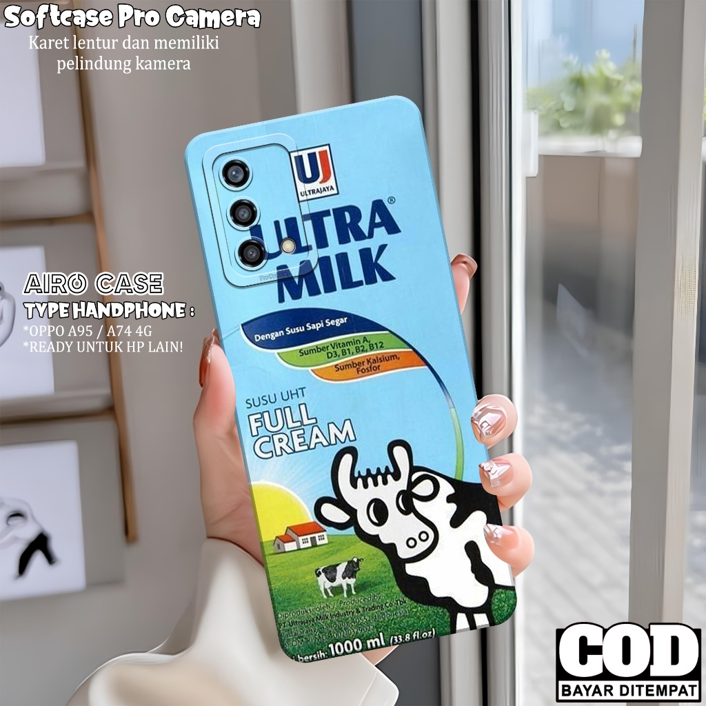 Softcase OPPO A95/ A74 4G Terbaru Case OPPO A95/ A74 4G Fashion Case MINUMAN Casing OPPO A95/ A74 4G