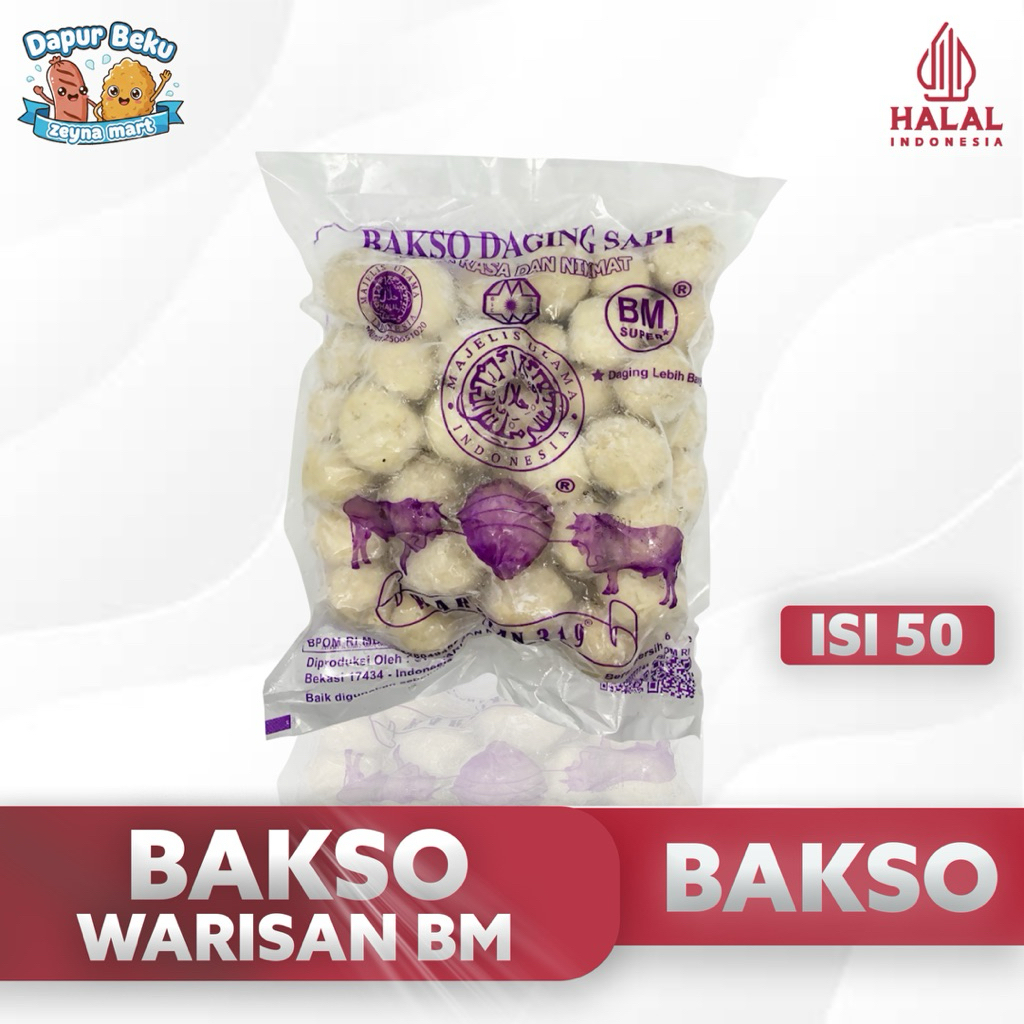 Bakso Warisan BM Super isi 50 butir