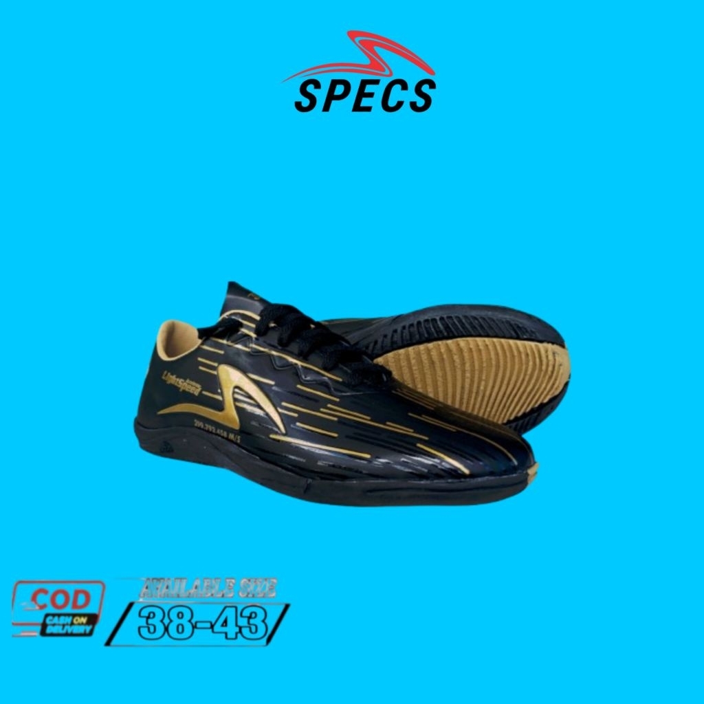 sepatu futsal specs lightspeed Reborn hitam