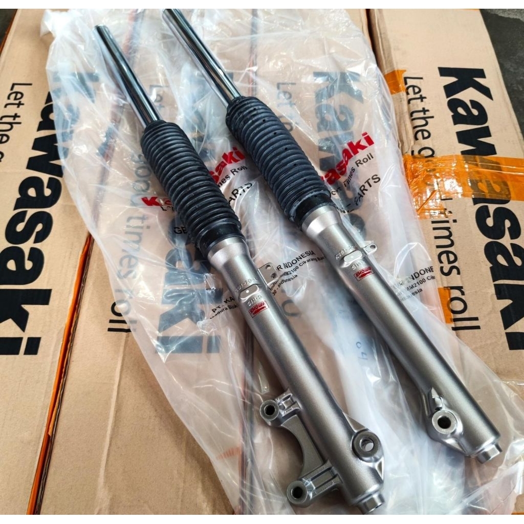 tele klx L teleskopik klx L damper shock depan klx 150 G klx 150 L original Kawasaki