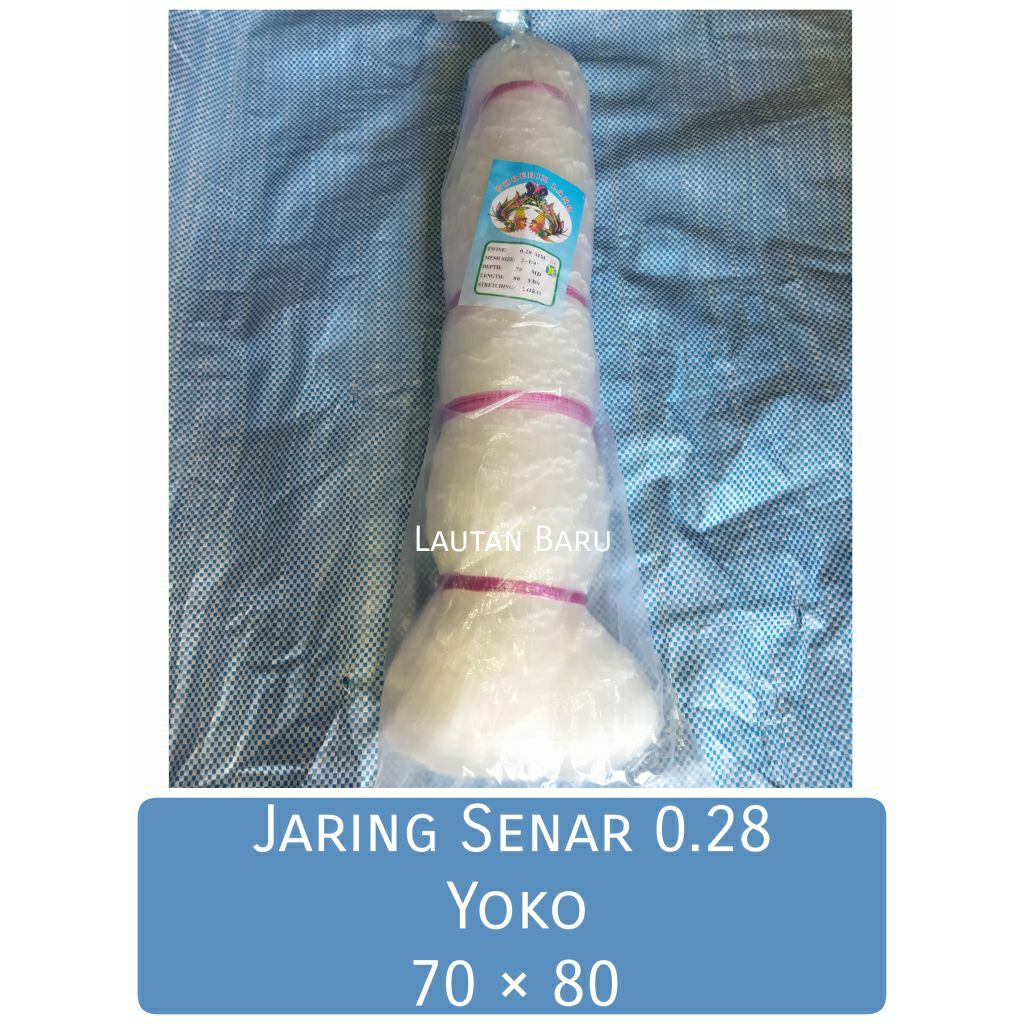 JARING SENAR 0.28 - 70x80 YOKO JARING IKAN
