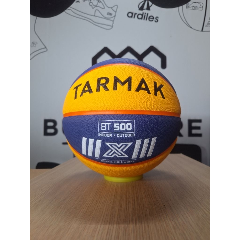 Bola basket 3x3 tarmak BT500 Unisex indoor outdoor kulit
