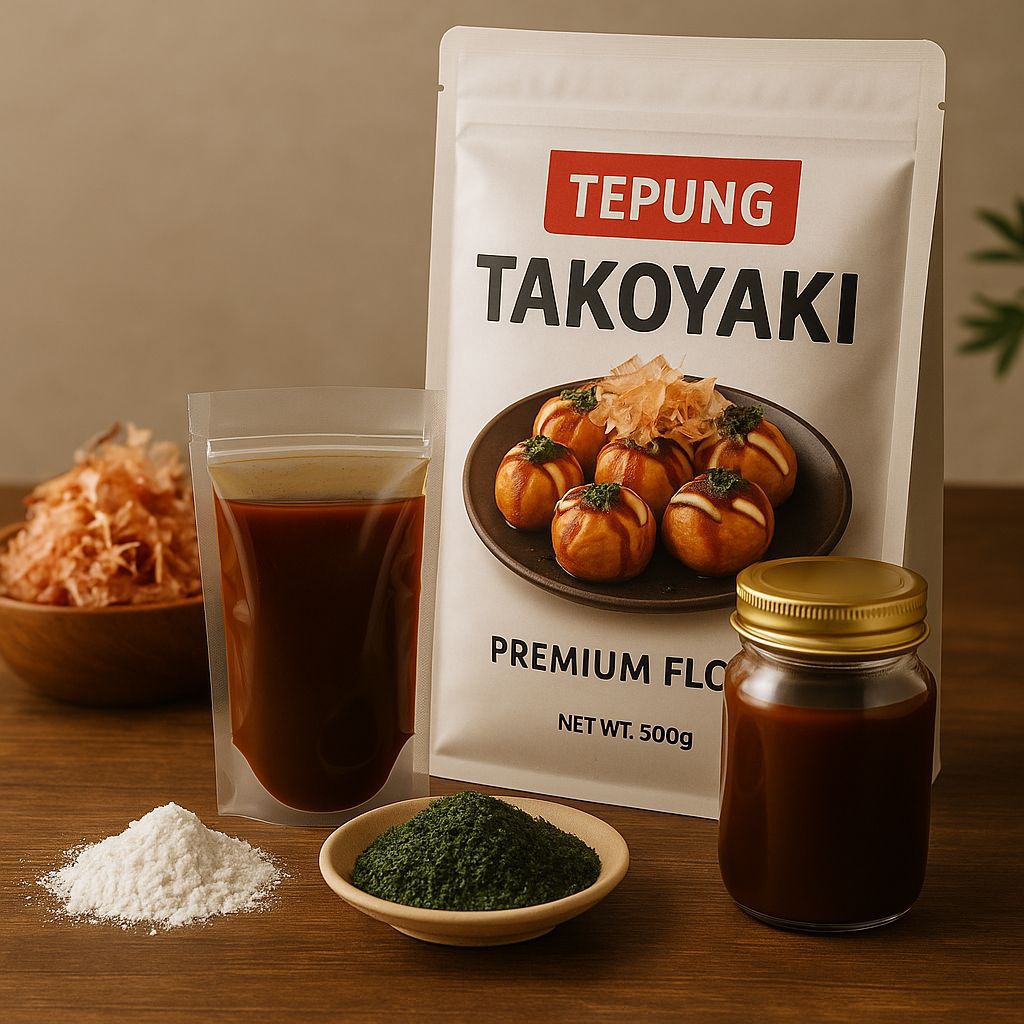 [HALAL] PAKET TAKOYAKI 300 PCS EKONOMIS UNTUK USAHA SUPER LENGKAP SIAP MASAK