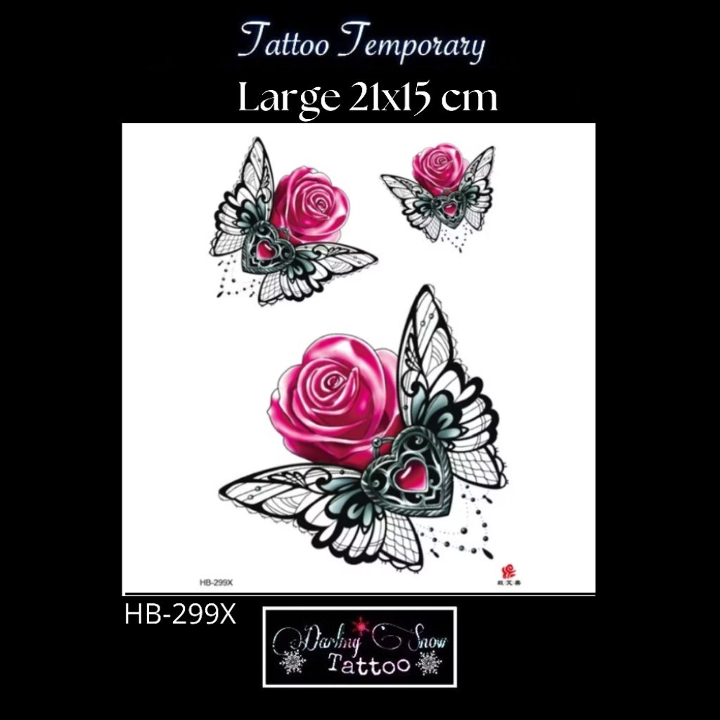 Large Regular Temporary Tattoo tahan 7 hari