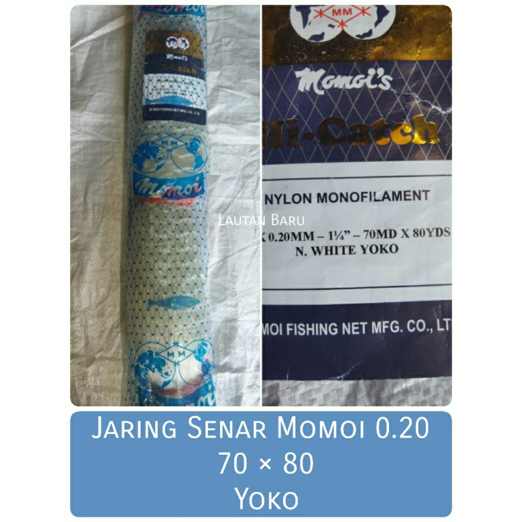 JARING SENAR 0.20 - 70x80 JARING IKAN MOMOI YOKO