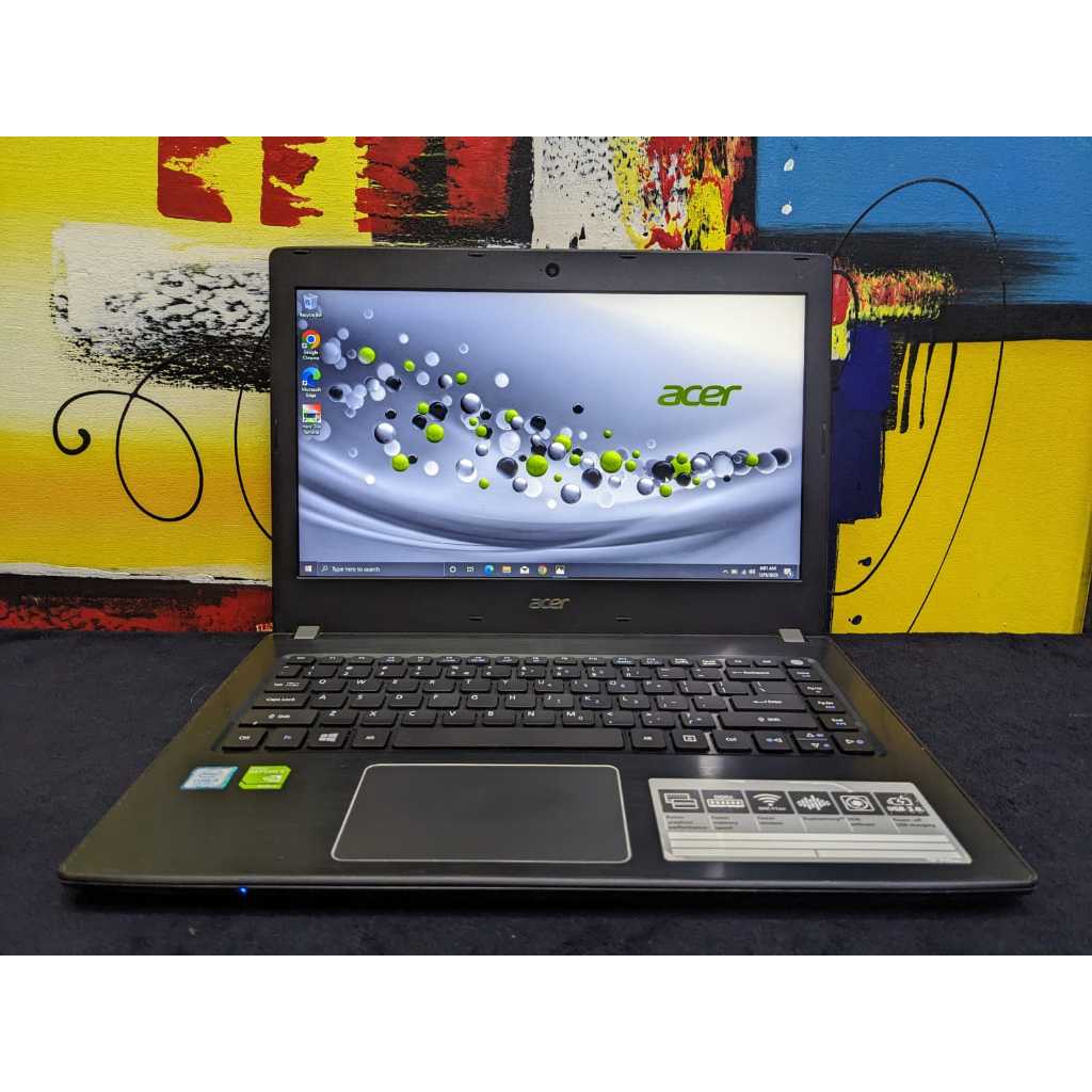 Laptop Acer Aspire E5 475G Core i5 7200U 8/256 NVIDIA 940MX Siap Pakai