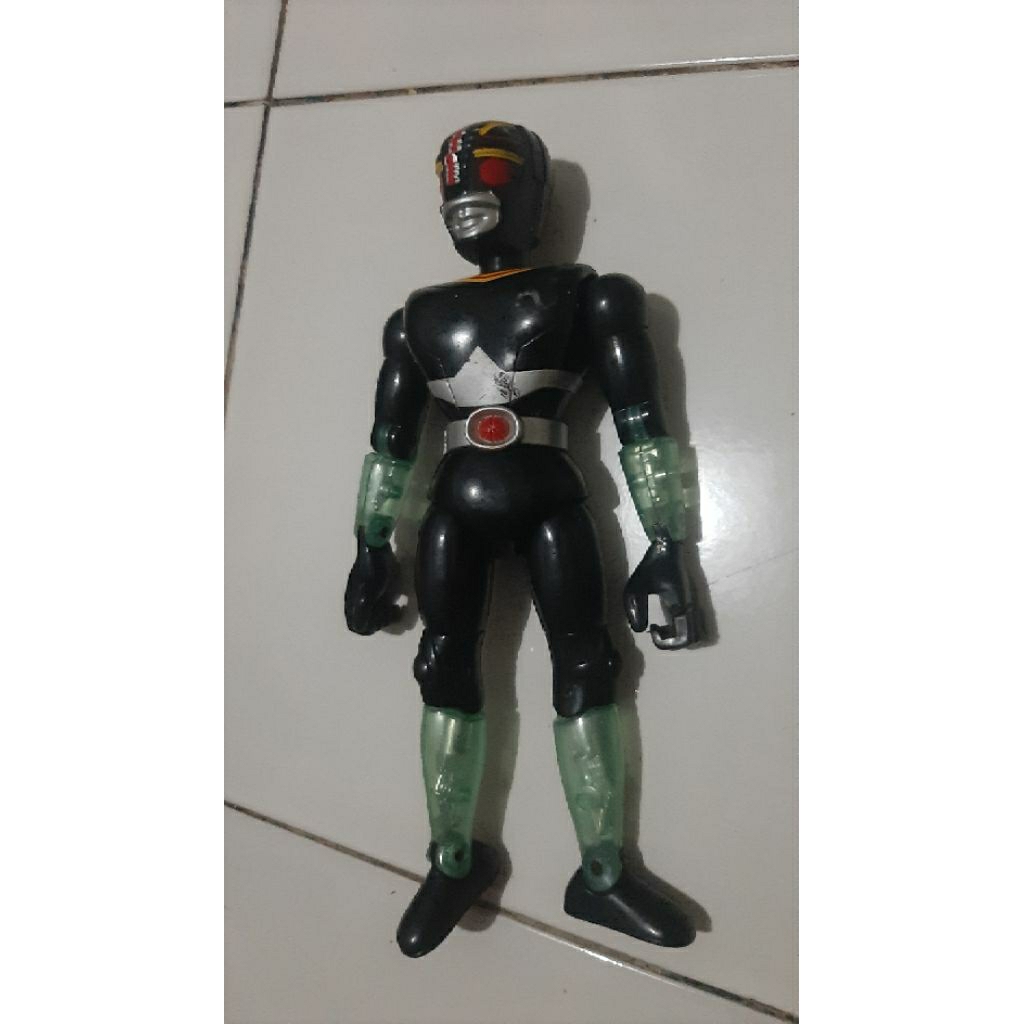 Mainan preloved artikulasi action figure kamen rider black mighty morphin power ranger