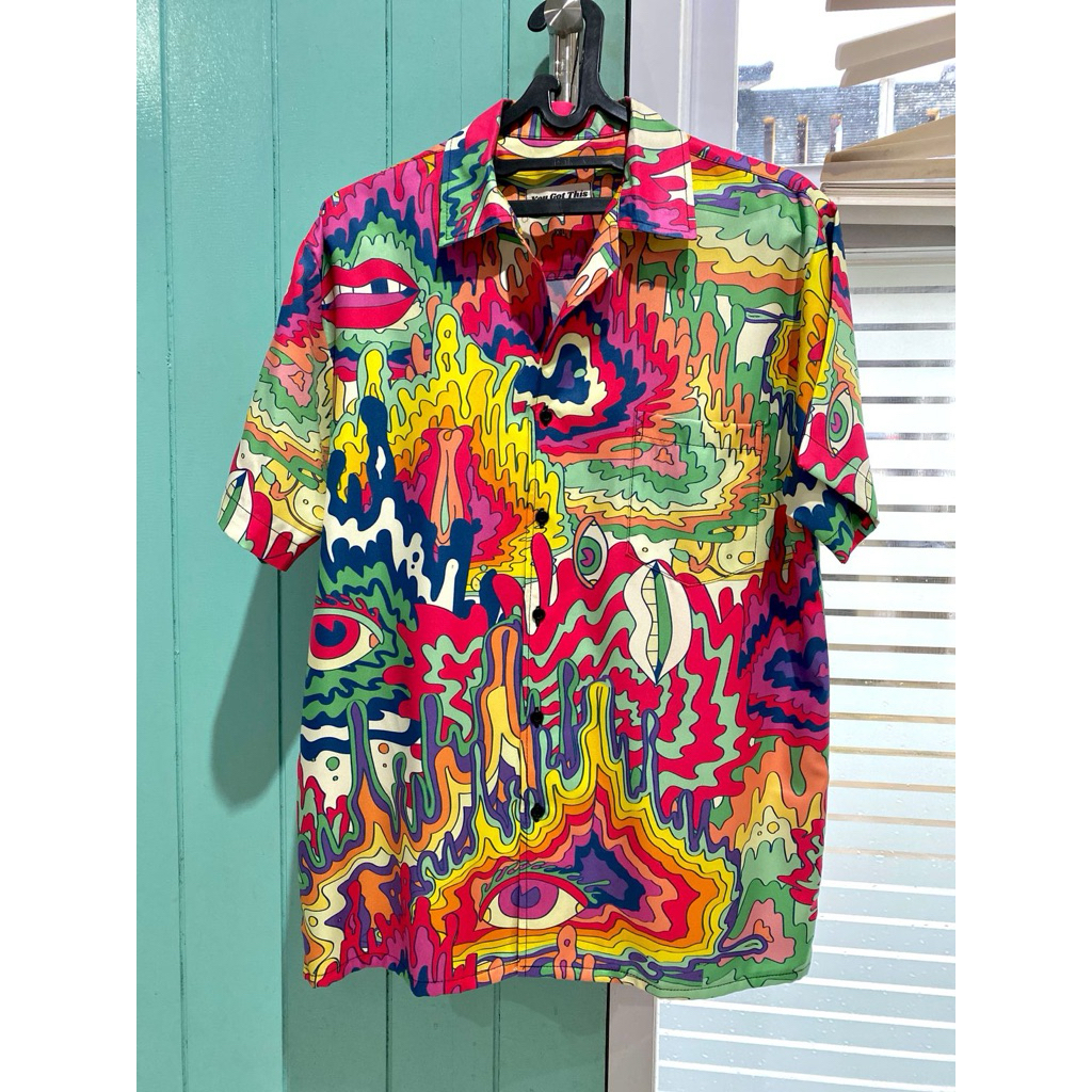 YGT - KEMEJA OVERSIZE PATTERN ABSTRACT