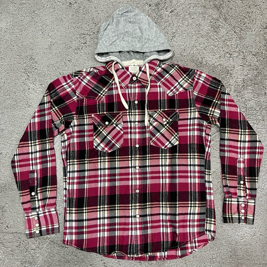Back Number Hoodie Flannel