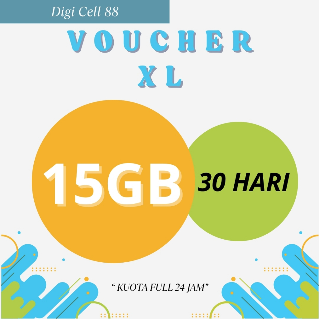 Voucher Kuota XL 15GB Masa Aktif 30 Hari Full 24 JAM - Voucher Kuota XL Xtra Combo Flex