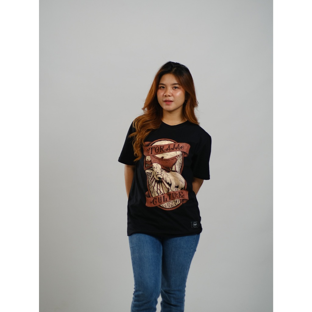 Kaos Distro Toraja Motif Solata Toraja Culture Coklat  SLT 094 – Kaos Solata Pria Wanita | Combed 24