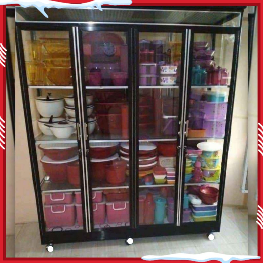 Lemari Serbaguna/Hias/Perabot/Mainan Full Sap Kaca Semua