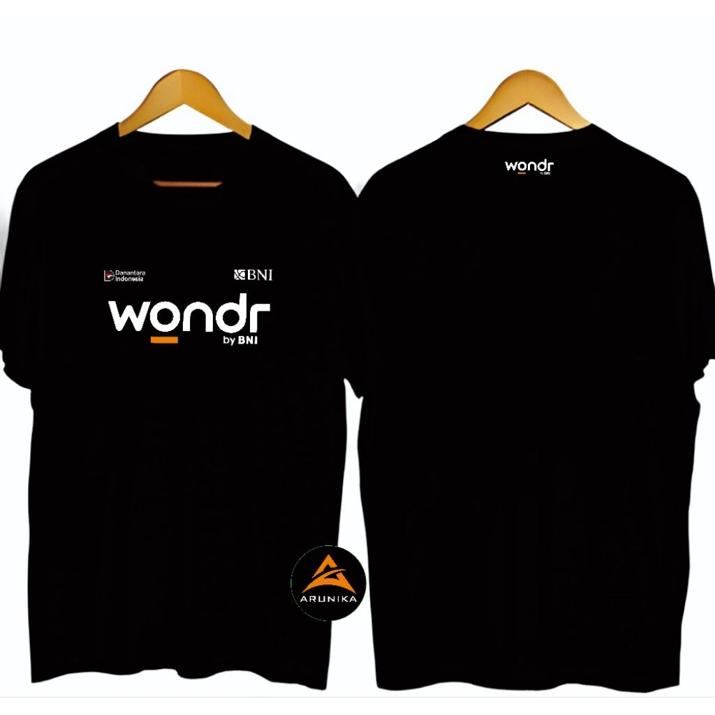 T-Shirt Kaos Distro Murah WONDR BY BNI DANANTARA, Cotton Combat Premiun