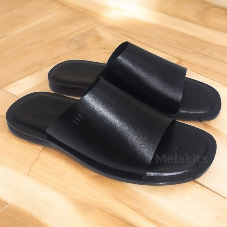 Sandal Kulit Ukuran Besar Sandal Custom Sandal Pria Kulit Asli Sandal Slop Sandal Jumbo Big Size