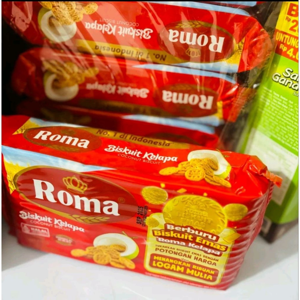 Paket isi 3 Pack Roma Kelapa Biskuit 300 Gr Terlaris