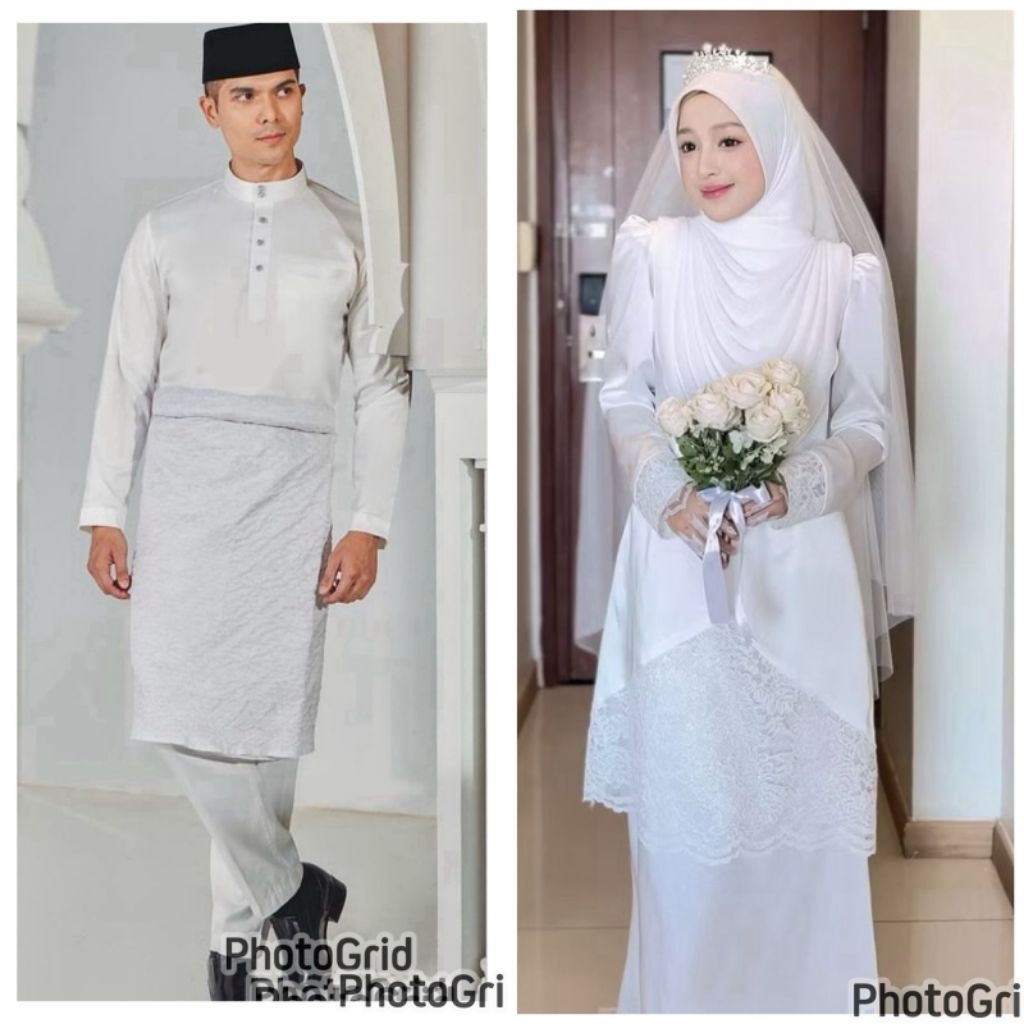 gaun pengantin Malaysia Melayu gaun akad gaun walimah wedding dress