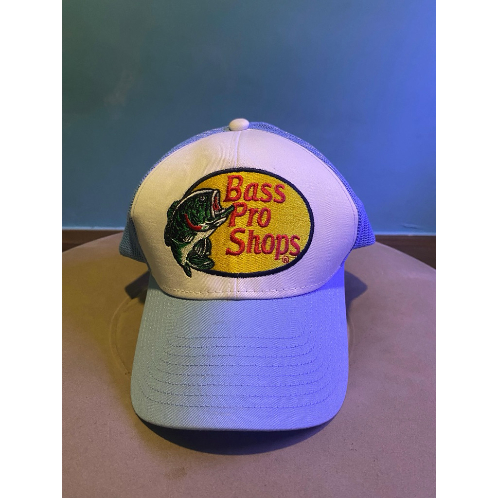 NEGO Trucker Hat Bass Pro Shops 2 Tone Bordir Original Full Tag