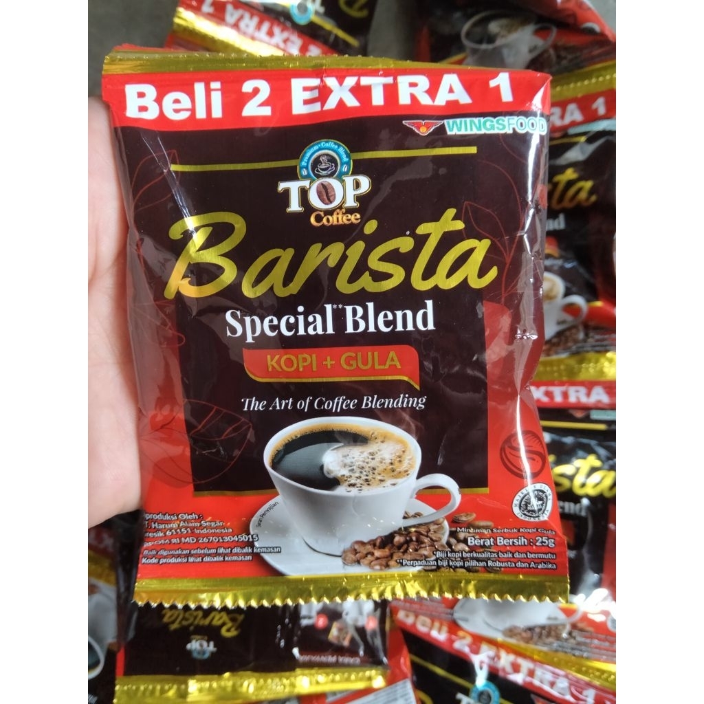 Top kopi gula Barista renceng isi 15 sachet