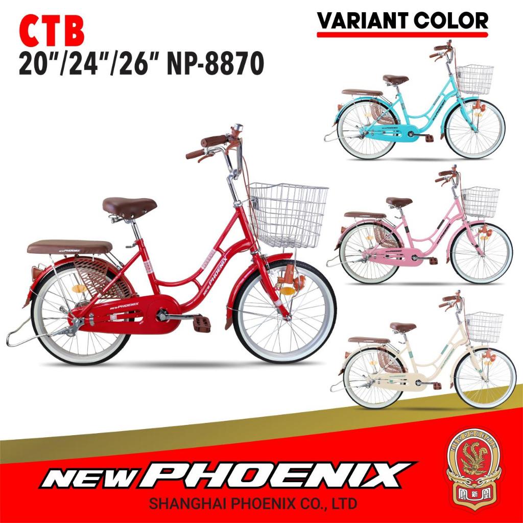 SEPEDA ANAK PEREMPUAN UKURAN 26" MINI NEW PHOENIX CTB