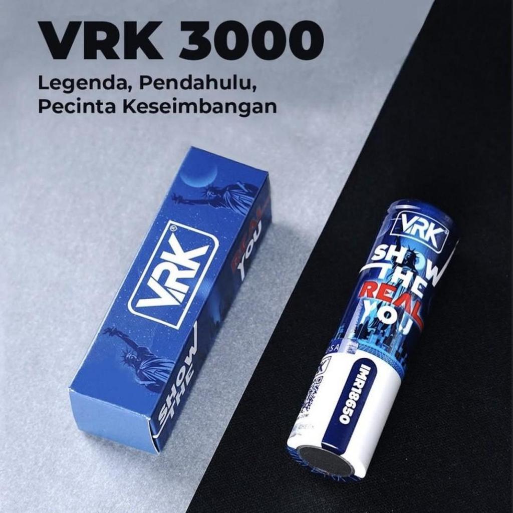 Authentic Baterai 18650 VRK 3000 mAh - Battery VRK 3000 mAh IMR 18650 3.7 V Baterai Ve Er Ka