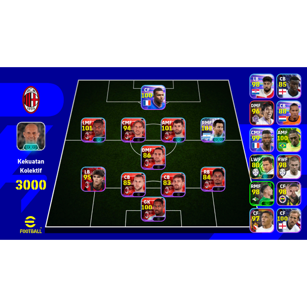 Termurah Akun Efootball mobile 2026 2 Big Time Liverpool Van Dijk & Gerrard ft Pack Barcelona