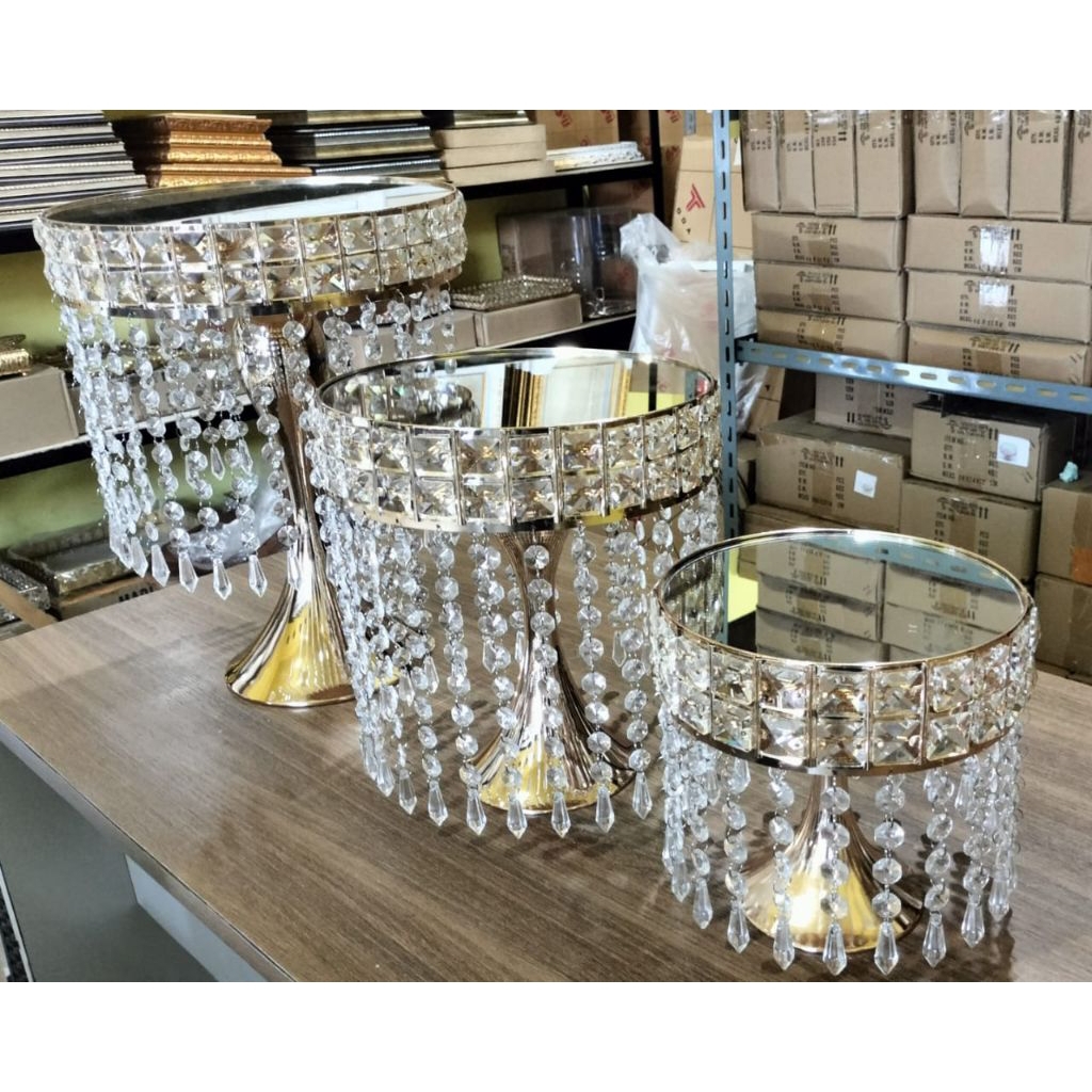 DULANG KRISTAL SET ISI 3 | DULANG BOX HANTARAN RUMBAI