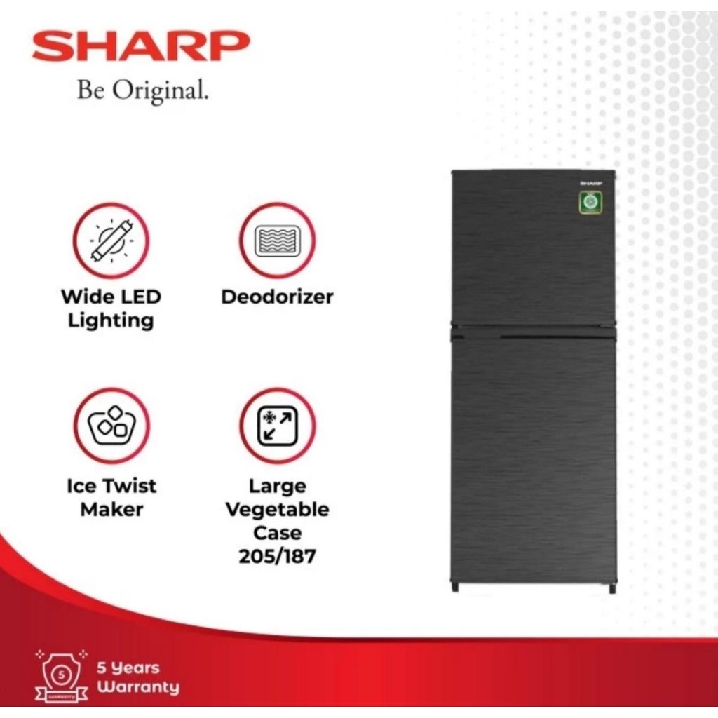 KULKAS SHARP 2PINTU SJ 236MNHS