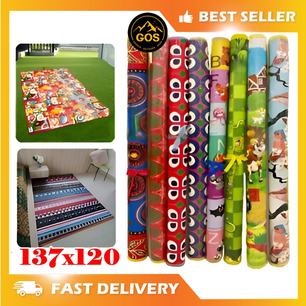 Karpet Spon/Tikar Spon/Karpet Spon Motif/karpet piknik