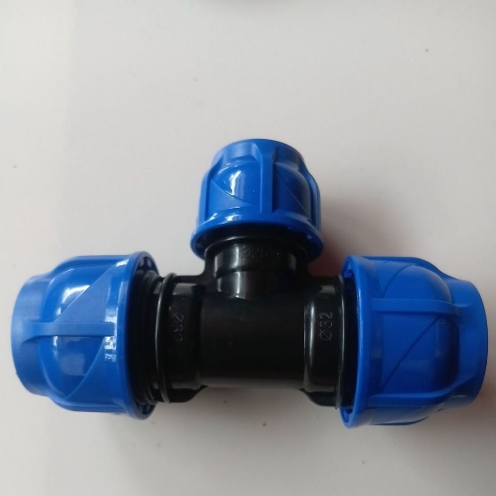 Tee Reducer Pipa Hdpe 1 Inch (32mm) Ke 3/4 Inch (25mm)