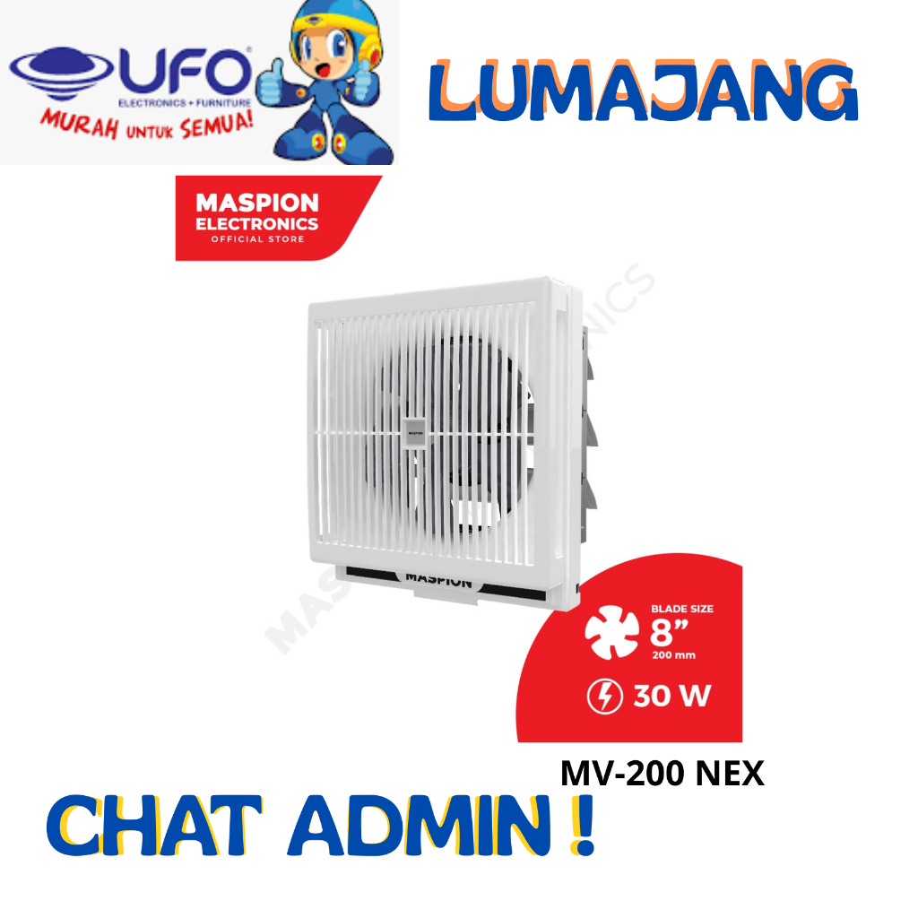 EXHAUST FAN MASPION MV-200 NEX EXHAUST FAN 8 INCH