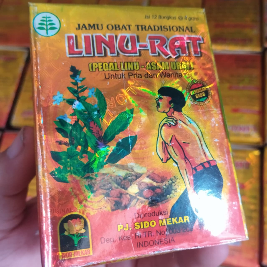LINURAT SERBUK ORIGINAL LINURAT PEGAL LINU DAN ASAM URAT 1 BOX ISI 12 SACHET / Linurat