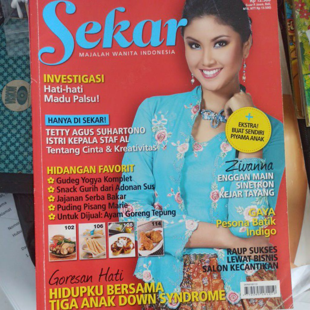 Majalah Sekar 2010 - Zivanna Putri Indonesia 2008