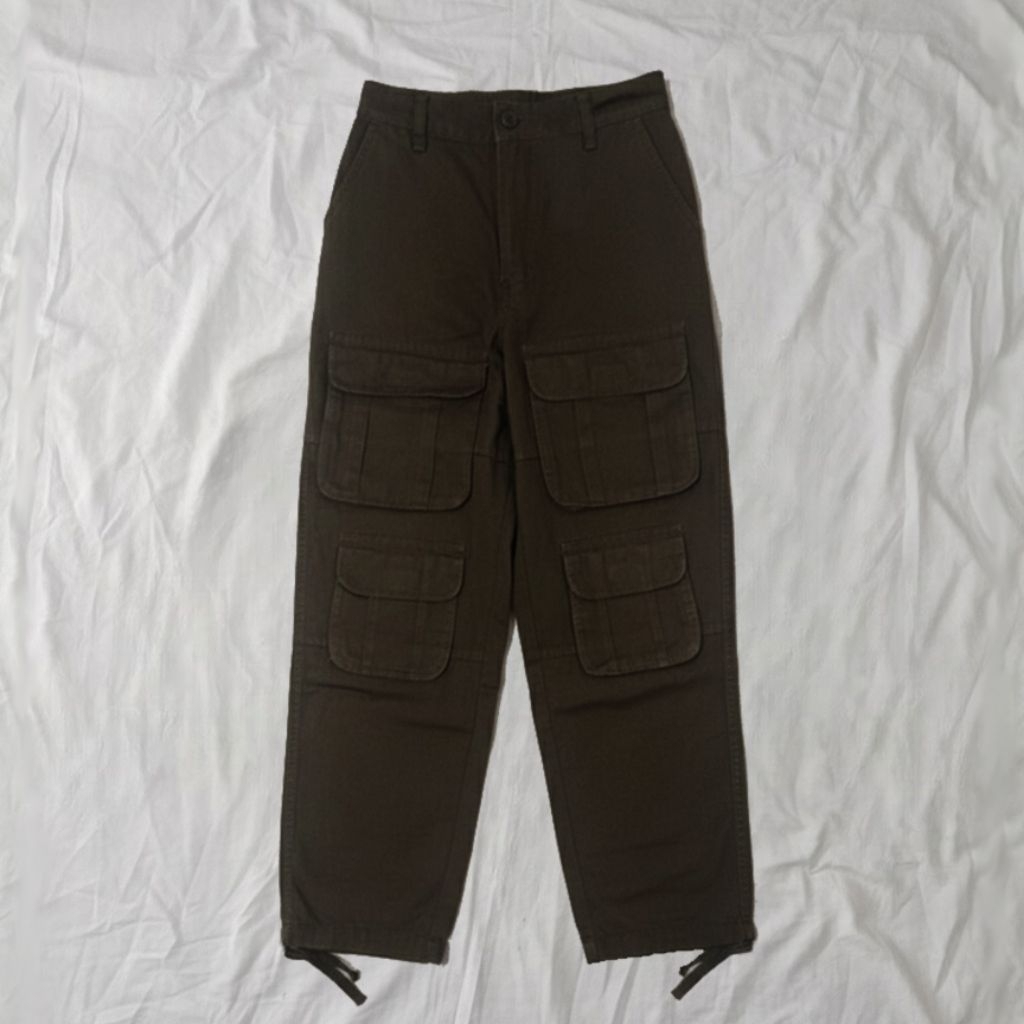 (BARU/SEALED) : CELANA KARGO 'MECHANIC' - SUPER SENTIMENTAL SECRET THEORY - WARNA OLIVE - SIZE M
