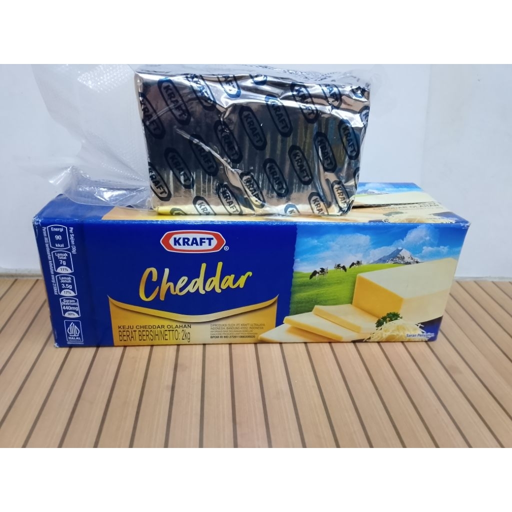 KEJU KRAFT CHEDDAR POTONGAN 250GRAM / KEJU POTONG KRAFT 250GRAM